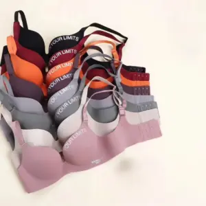 Sujetador sin costuras con estampado para mujer, lencería Sexy, sujetadores push-up florales, ropa interior de una pieza, Bralette sin anillos de acero, sujetador 2026 - AliExpress 200574005